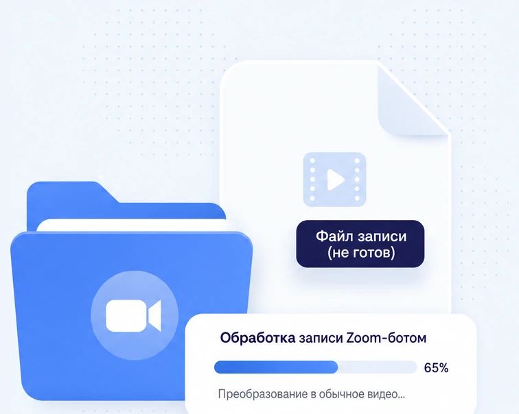 Недосчитанный файл записи и полоса преобразования в обычное видео